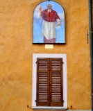 The rectory in Baveno had a very unusual and colourful façade...