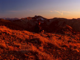 Kelly and I enjoy a December sunset along Big Ridge