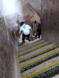 staircase leading to upper terrace