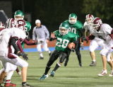 Chris Perry surrounded by Sidney Warriors