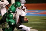 .....getting some help from Jimmy Kvassay on the tackle