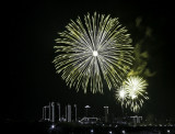 Fireworks over Ft Worth, TX.