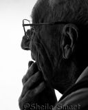 Elderly man on ferry