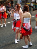 Float girls taking a break