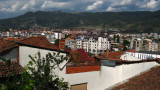 Tower blocks of downtown Ohrid from above