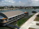 Southward view on the Sava with Stari Savski Most