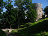 Old stone bridge below the castle