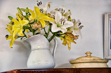 Fresh flowers on the Swan