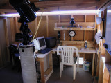 A closer view of the workstation area, shot earlier.