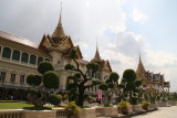 Chakri Maha Prasat Throne Hall, a 19th century styled building with traditional Thai stucco roof, 1 of marvels of Grand Palace