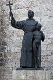 Homoerotic statue (Junipero Serra and native boy)