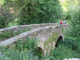 Romanic bridge Ponte Aspera built in XIII c
