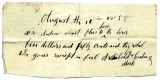 Archibald Coatney was the first of eight children born to James Michael Courtney & his wife Sarah Rutherford Coatney. Around 1807 in Kentucky he married Mary McIntosh. With her he would have eight children, the third of whom was my 3rd great maternal grandfather, John Samuel Coatney. In January 1833 Archibald married Madilla McIntosh & had six more children. On 21 October 1849 in Jefferson County Indiana Archibald married Catherine Ann Selgue. Together they would have four children. So, all together Archibald had eighteen children. Shown above is a copy of a debtors mark. It was written on 10 August 1858, & shows that Arbibald Coatney was not able to read as this was his mark. It's also the first tangible place we see the surname recorded as COATNEY, not Courtney. Donald Gordon Coatney, is in possession of this original document.