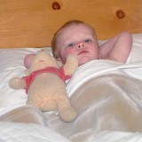 July 2007 - Kyler spending the night with us at our hotel room