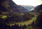 Switzerland, photographed from moving train, 1987.