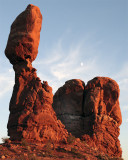 Balanced Rock at Sunset with Moon Rising.jpg