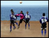 Local football match in Estancia Bras - Sao Nicolau