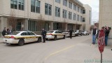 Lots of police on hand
