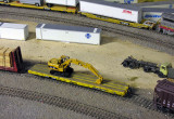 Amazing how the crane hasn't fallen-off without any blocking on the flat car. Rich better get 'round to that.