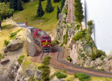 #151 reaches Summit. What's on the first container behind the units? Apparently a horse jumped on top! The stunt is based on a photo circulated via email showing a deer having jumped from an overpass onto a box car at BNSF's Helena, MT yard.