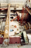 4es metró építési területe Kelenföldön - Underground line 4 building site at Kelenföld 02.jpg