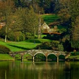 Bridge and monument, Stourhead