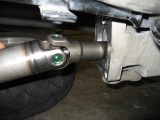 Reinsert drive shaft with U joint forward