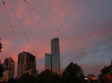 Melbourne Skyline at sundown