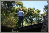 Cleaning the roof