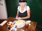 SARA ORDERED THE FAMOUS CHICKEN POT PIE FEATURED IN ATLANTIC MAGAZINE