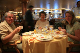 Breakfast in dining room on morning of disembarkation