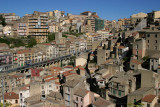 Enna,city agglomeration up and around the hills