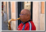 Rome, street musician