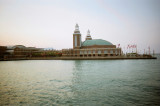 View of part of the Navy Pier from the cruise ship.