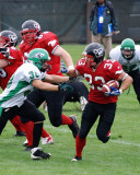 Rebel running for a first down..