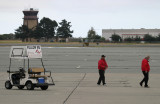 Refuellers awaiting PPM's 737 while the pilots . . .