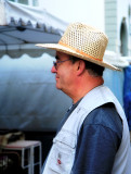 A satisfied flea market dealer...