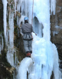 la glace et l'alpiniste