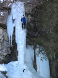 sur la falaise de glace
