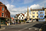 Glastonbury High Street in Somerset