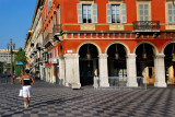 Early Shopper At Place Massena