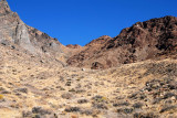 Looking up my route from the end of the gravel road