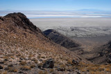 Sub-peaks, salt flats, and a border between dark rocks and light rocks