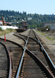 Aircraft freight car on a siding