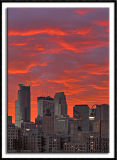 Blazing Sky Over Minneapolis