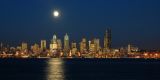 full moon over seattle