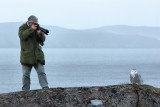 DSC06565 - Joe Chase and a Snowy Owl