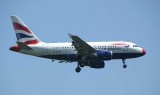 Red nosed BA A-318 arriving in JFK from London City Airport.