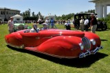 1947 Delahaye 135M Roadster by Figoni et Falaschi, owners: Robert & Sandra Bahre, Alton, NH -- The Hotel Hershey Award (7414)