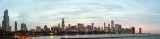 Chicago Skyline across Lake Michigan Panorama